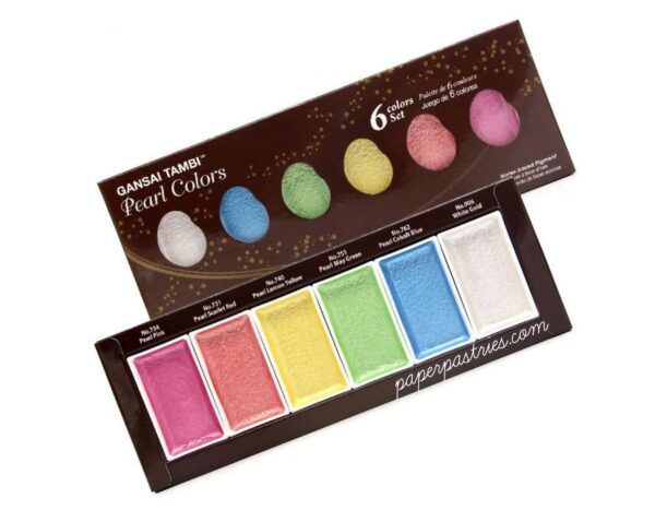 Kuretake Gansai Tambi Watercolour 6pk - Pearl