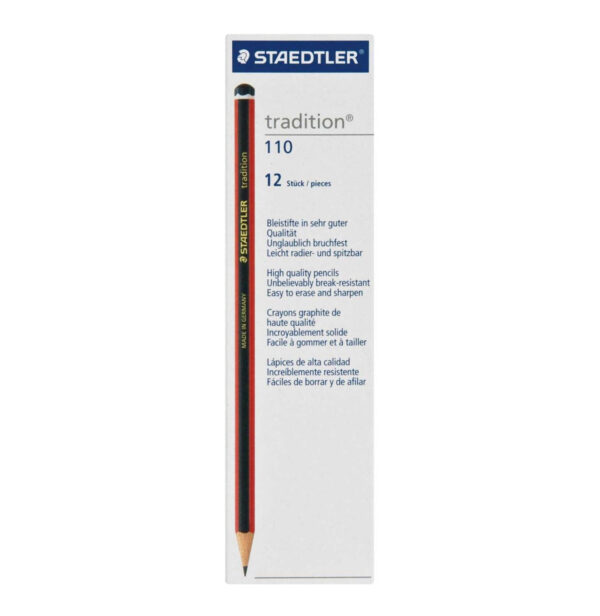 Staedtler Tradition Pencils 4B Pack of 12 - Image 2