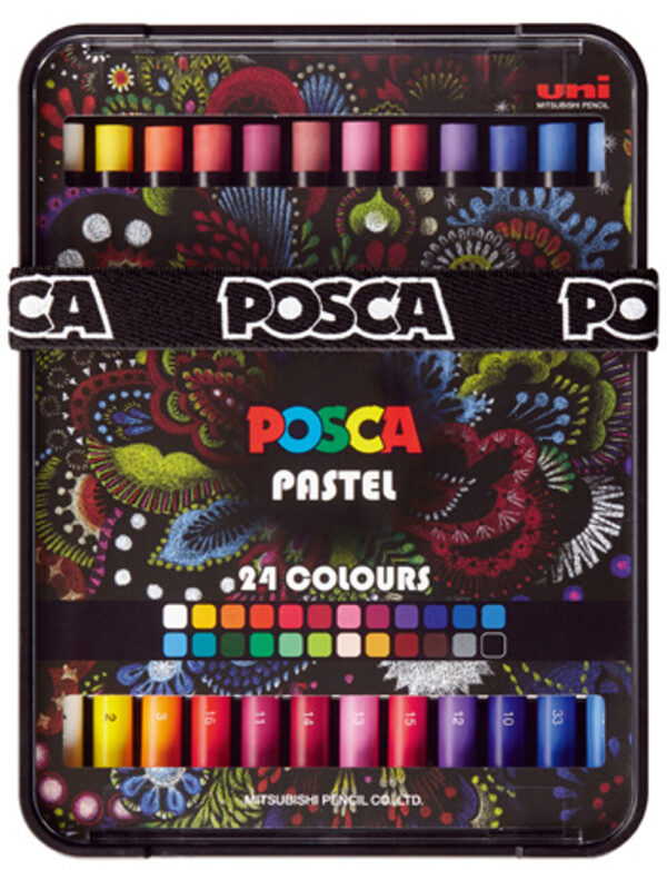 Uniball Posca Pastel Pencil Set of 24