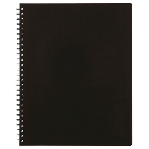 Premium Visual Diary Landscape 11' x 14" 110gsm 60 sheets Double Wire Black Cover