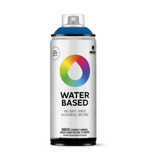 Montana Water Based Spray Paint 400ml - Ultramarine Blue