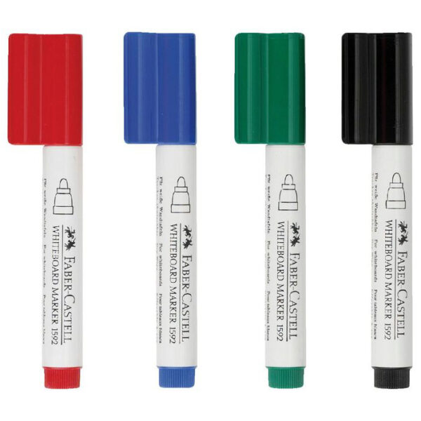Faber-Castell Connector Whiteboard Markers Assorted 4 Pack - Image 2
