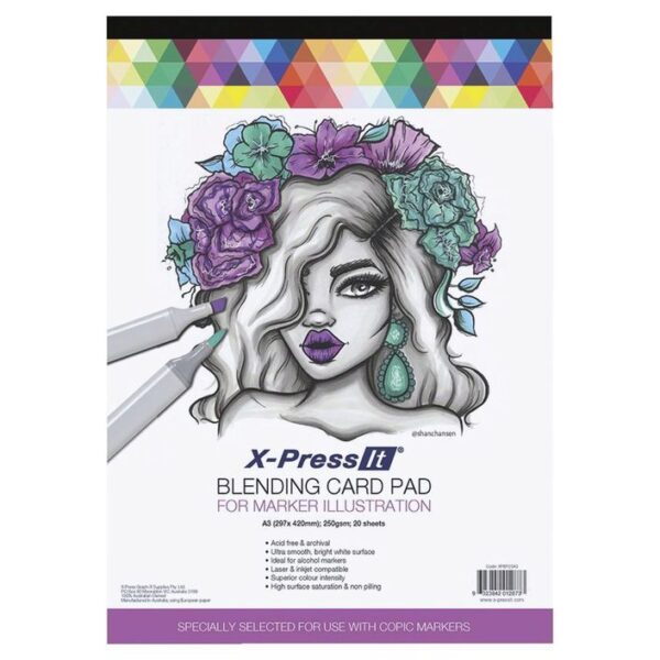 X-Press It A3 Blending Card Pad 20 Sheets