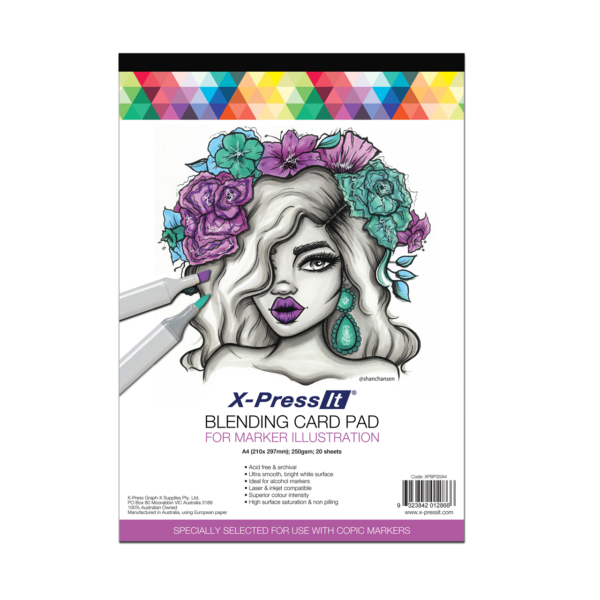 X-Press It A4 Blending Card Pad 20 Sheets