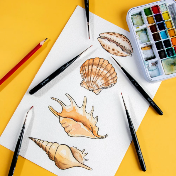 Mont Marte Mini Detail Brush Set of 5 - Image 4