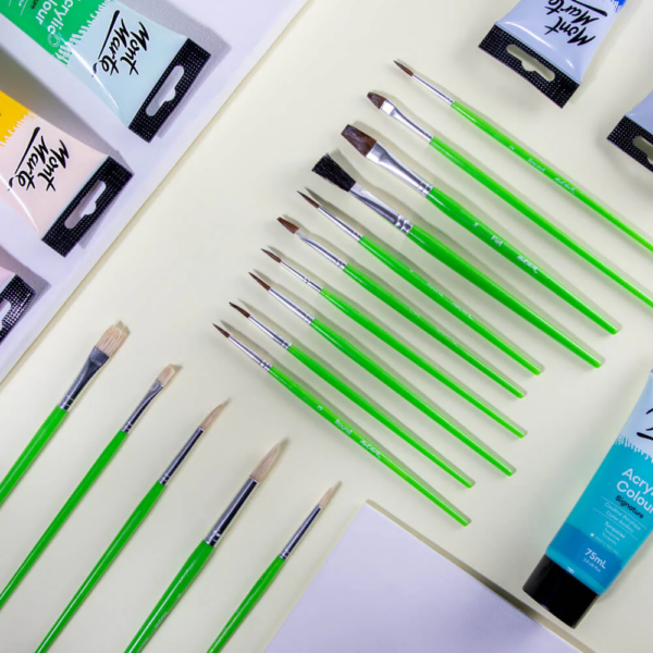 Mont Marte Silver Series Paint Brush Set 15pce - Image 2