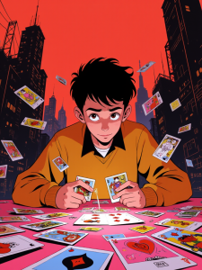 Vintage Pokémon cards collection,Beyblade Burst tournament action,Magic: The Gathering gameplay