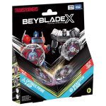 Takara Tomy Beyblade X BX-00 Transformers Double Starter Optimus Prime 4-60P & Megatron 4-80B - Image 2