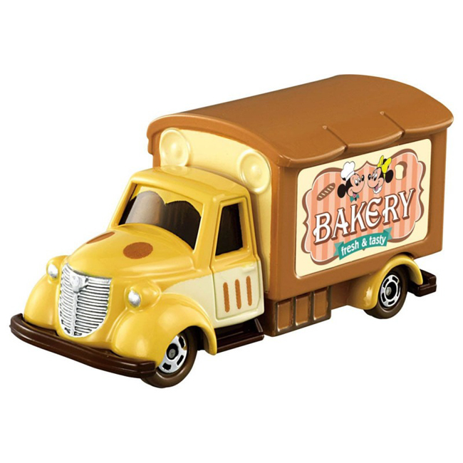 4904810166931_1 Takara Tomy Tomica Disney Motors DM-03 Gooday Carry Bakery Truck - Image 1