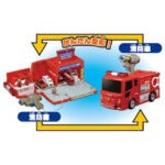 Takara Tomy Tomica World Transform Fire Truck Fire Station - Image 5