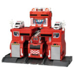 Takara Tomy Tomica World Transformation Dispatch Big Fire & Command Station - Image 2