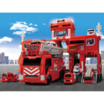 Takara Tomy Tomica World Transformation Dispatch Big Fire & Command Station - Image 4