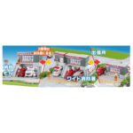Takara Tomy Tomica World Tomica Town Fire Station with Firefighters - Image 5